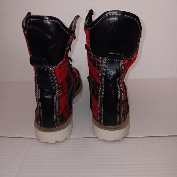 HOTKISS PLAID PRINT FAUX FUR BOOTS - Picture 7 of 13